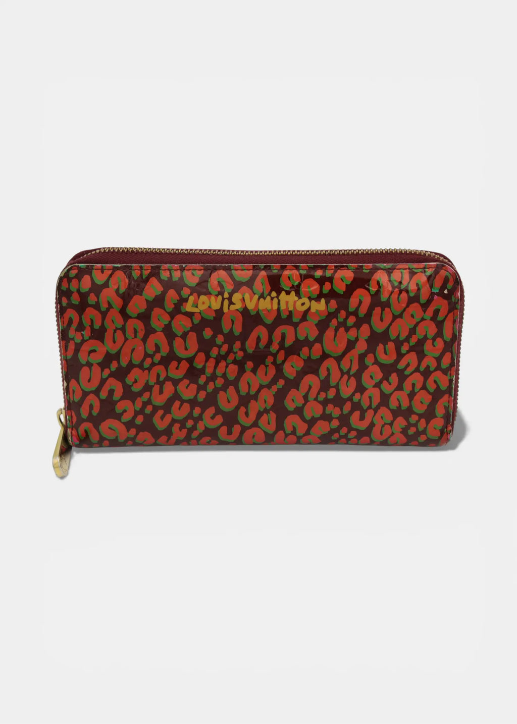 Preloved | Louis Vuitton Zippy Wallet i Vernis Leopard Rouge