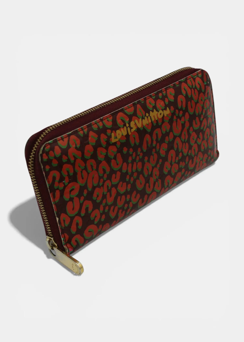Preloved | Louis Vuitton Zippy Wallet i Vernis Leopard Rouge