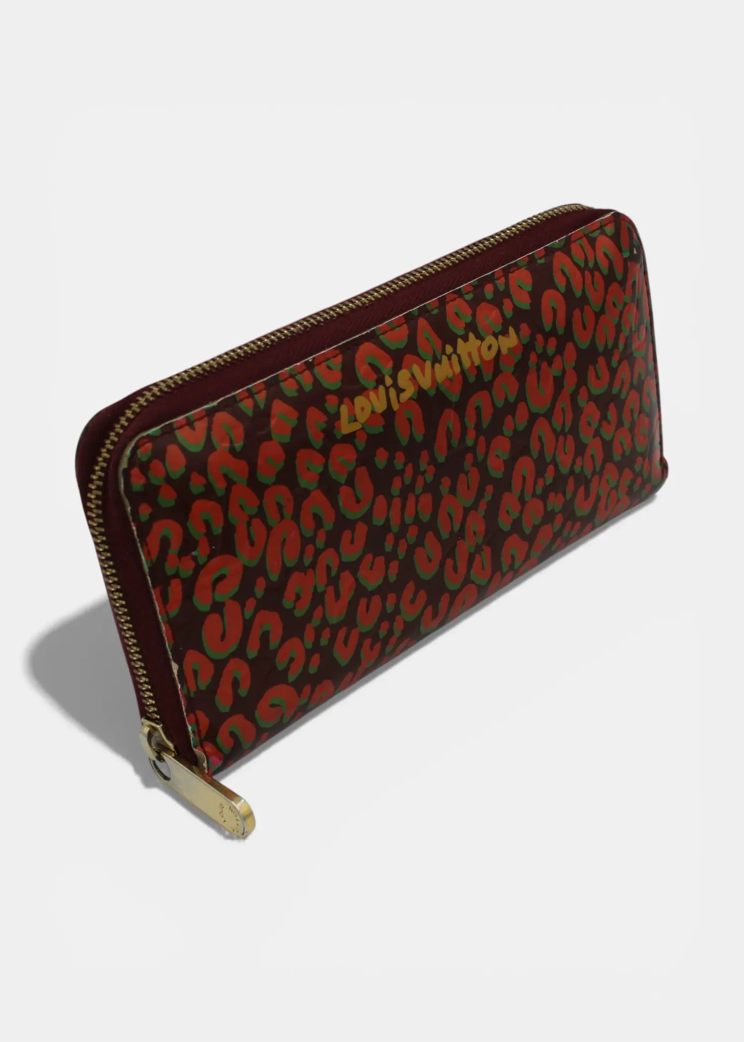 Preloved | Louis Vuitton Zippy Wallet i Vernis Leopard Rouge
