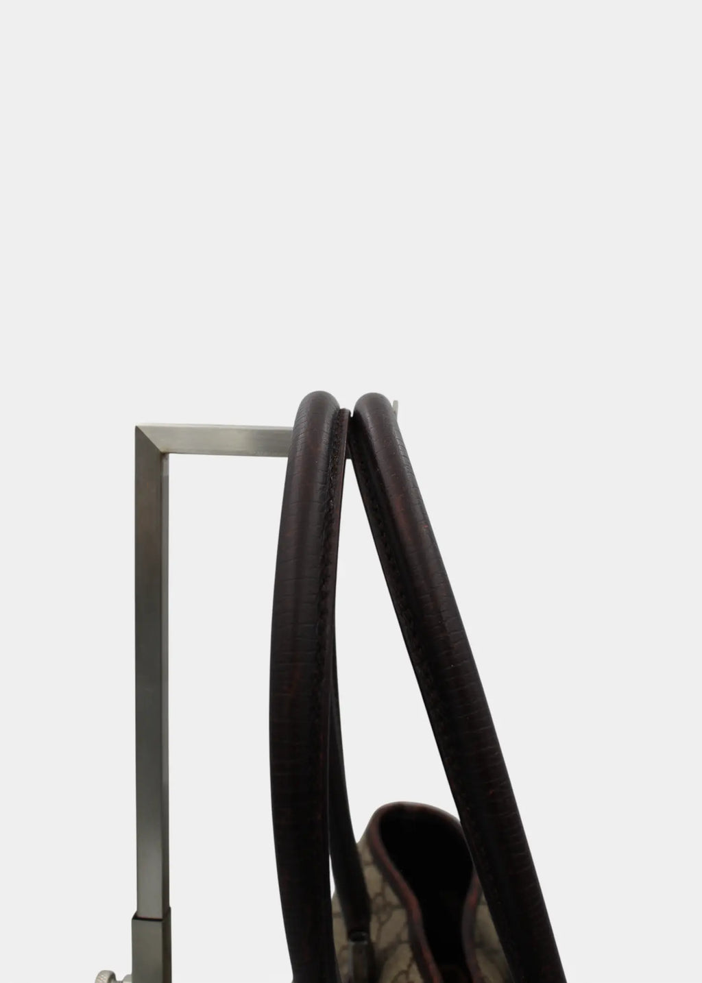 Preloved | Gucci GG Monogram Totebag med Brun Læder