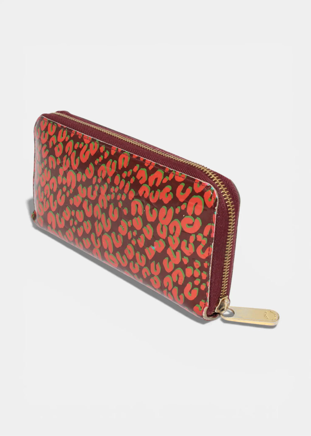 Preloved | Louis Vuitton Zippy Wallet i Vernis Leopard Rouge