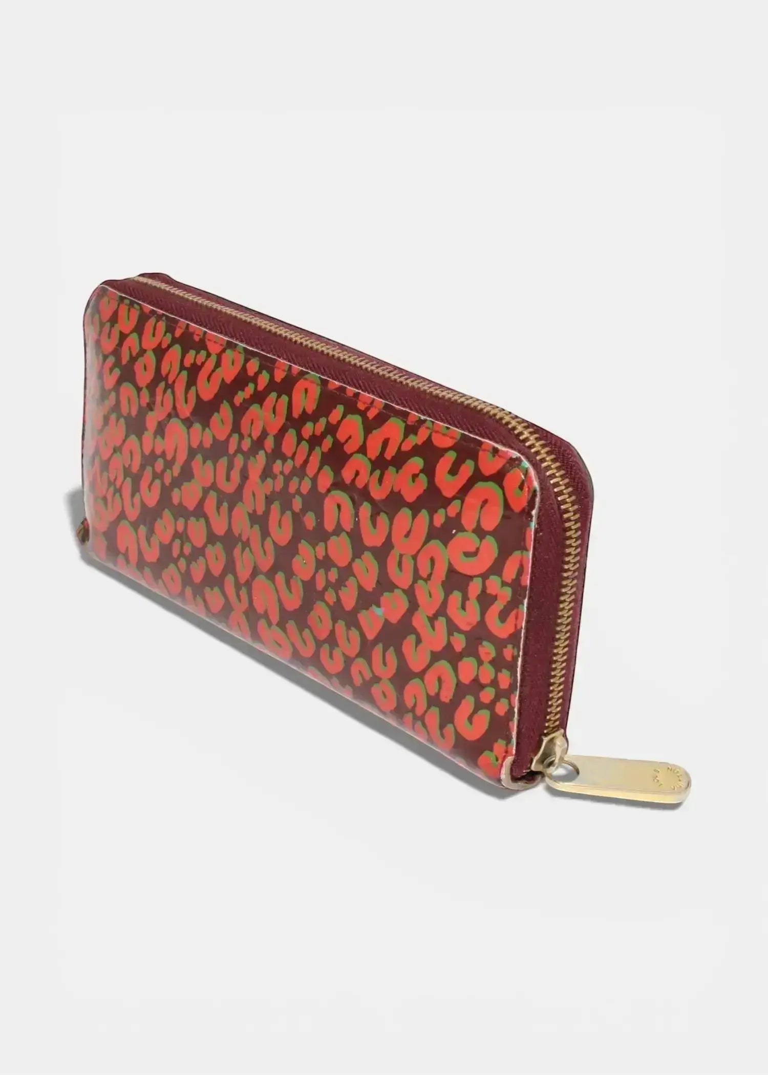 Preloved | Louis Vuitton Zippy Wallet i Vernis Leopard Rouge Louis Vuitton