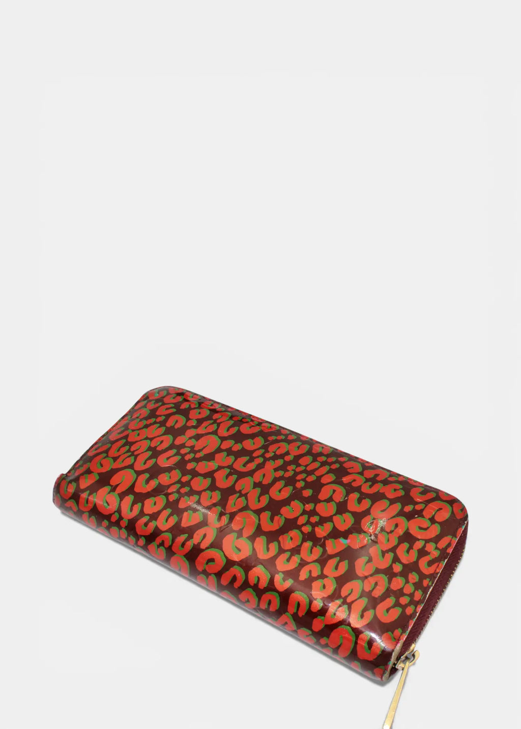 Preloved | Louis Vuitton Zippy Wallet i Vernis Leopard Rouge