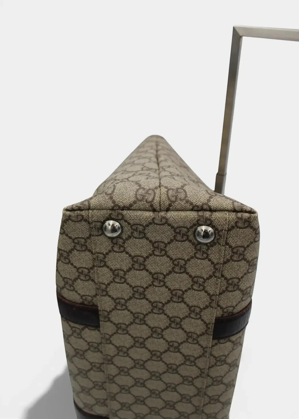 Preloved | Gucci GG Monogram Totebag med Brun Læder Gucci