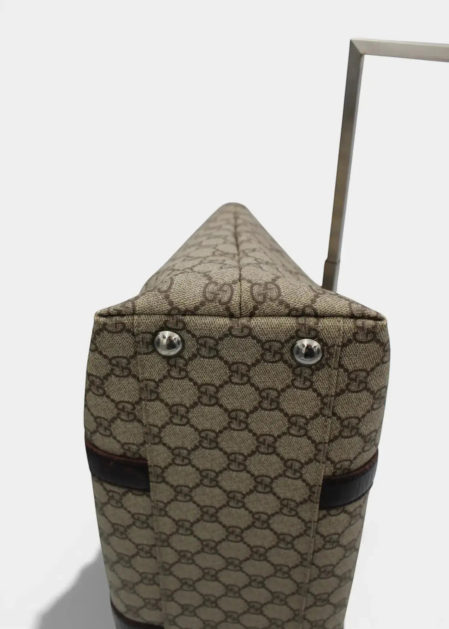 Preloved | Gucci GG Monogram Totebag med Brun Læder Gucci