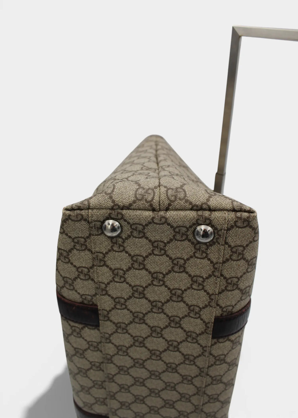 Preloved | Gucci GG Monogram Totebag med Brun Læder