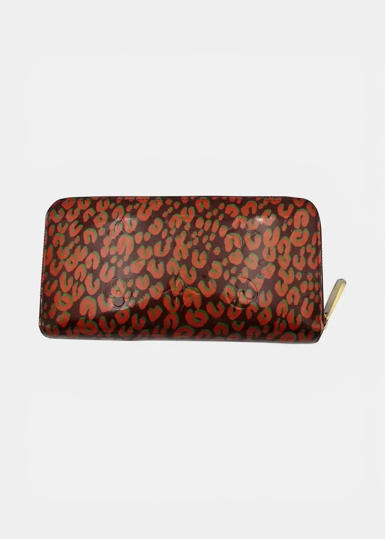 Preloved | Louis Vuitton Zippy Wallet i Vernis Leopard Rouge Louis Vuitton