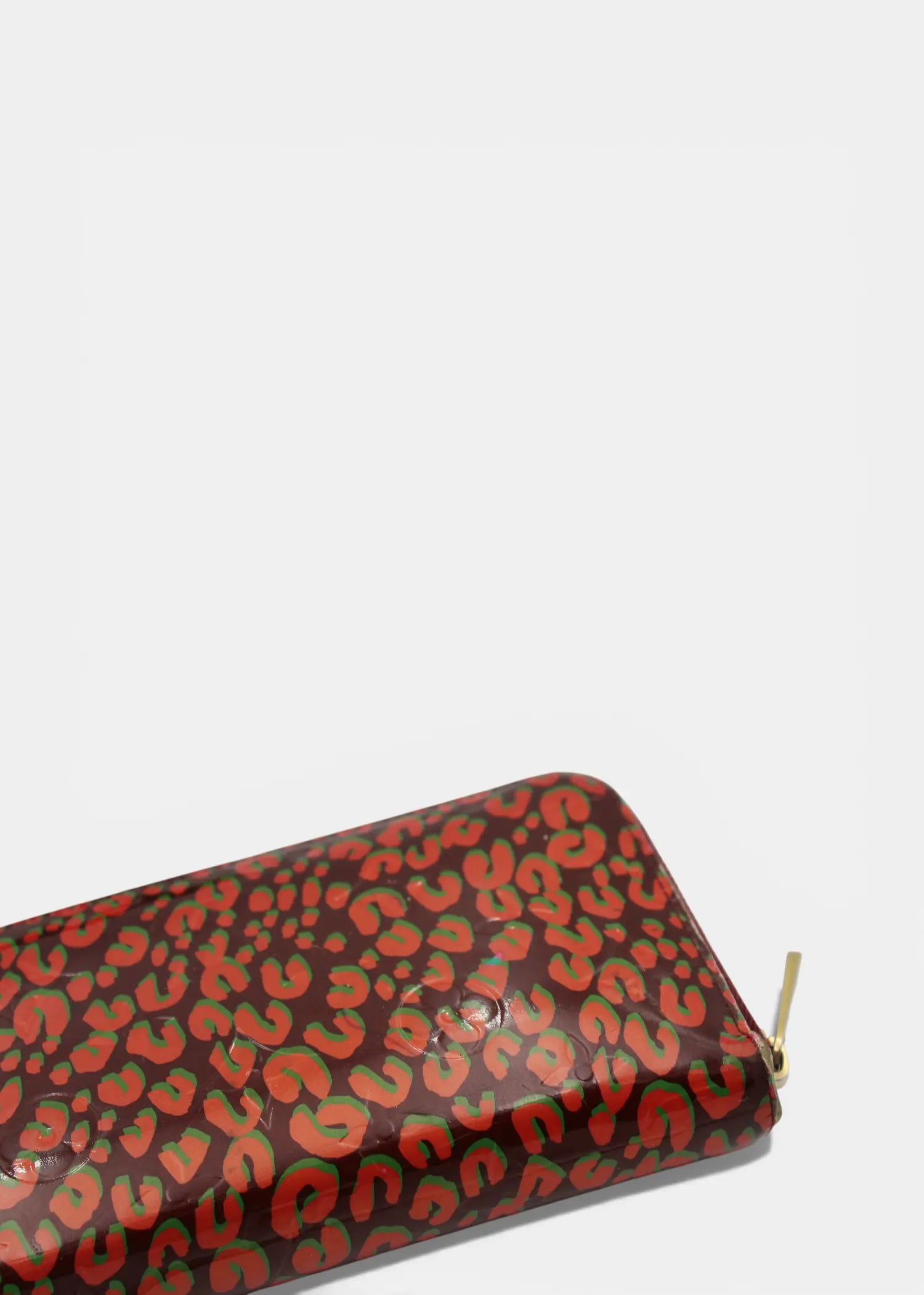 Preloved | Louis Vuitton Zippy Wallet i Vernis Leopard Rouge