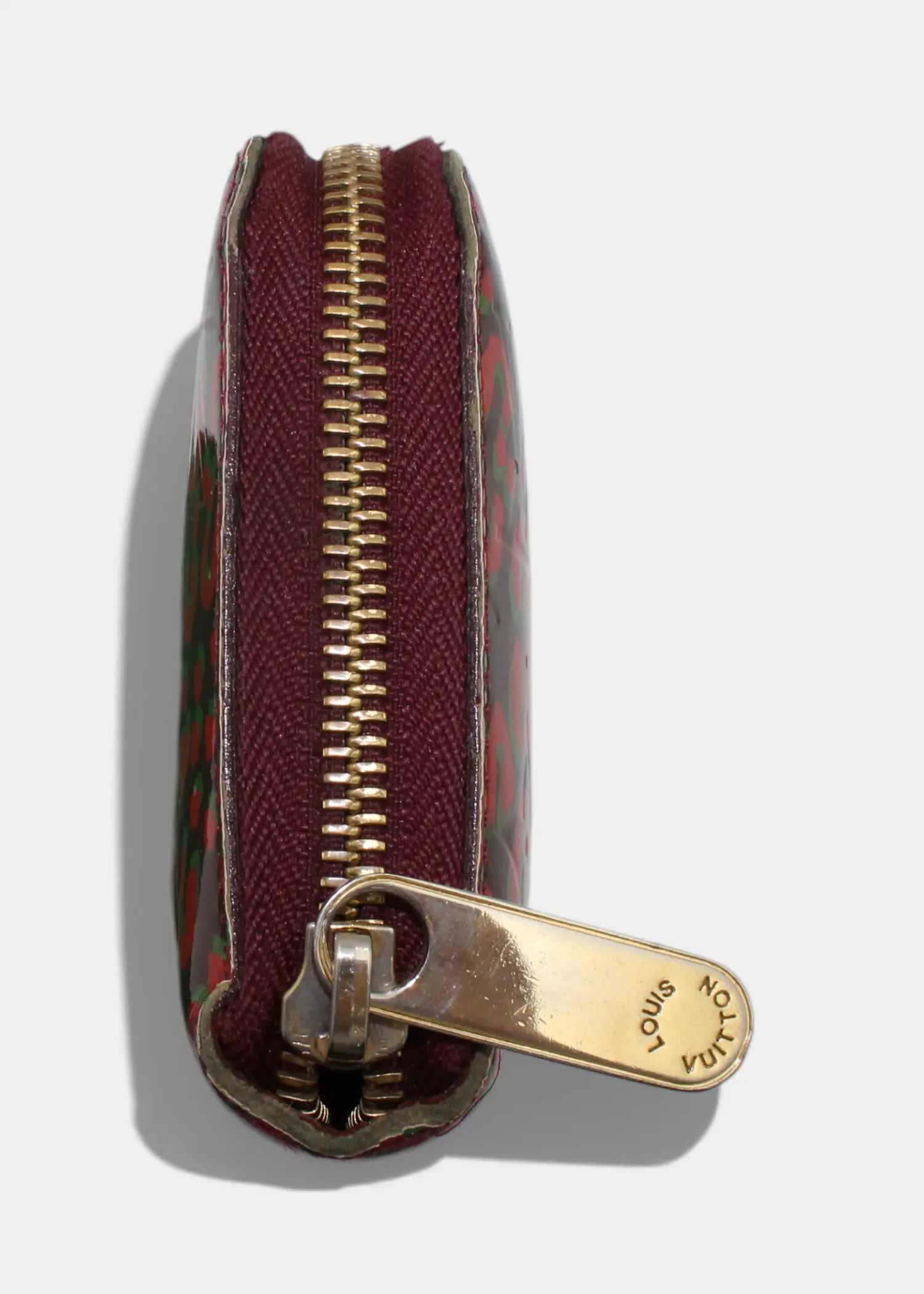 Preloved | Louis Vuitton Zippy Wallet i Vernis Leopard Rouge