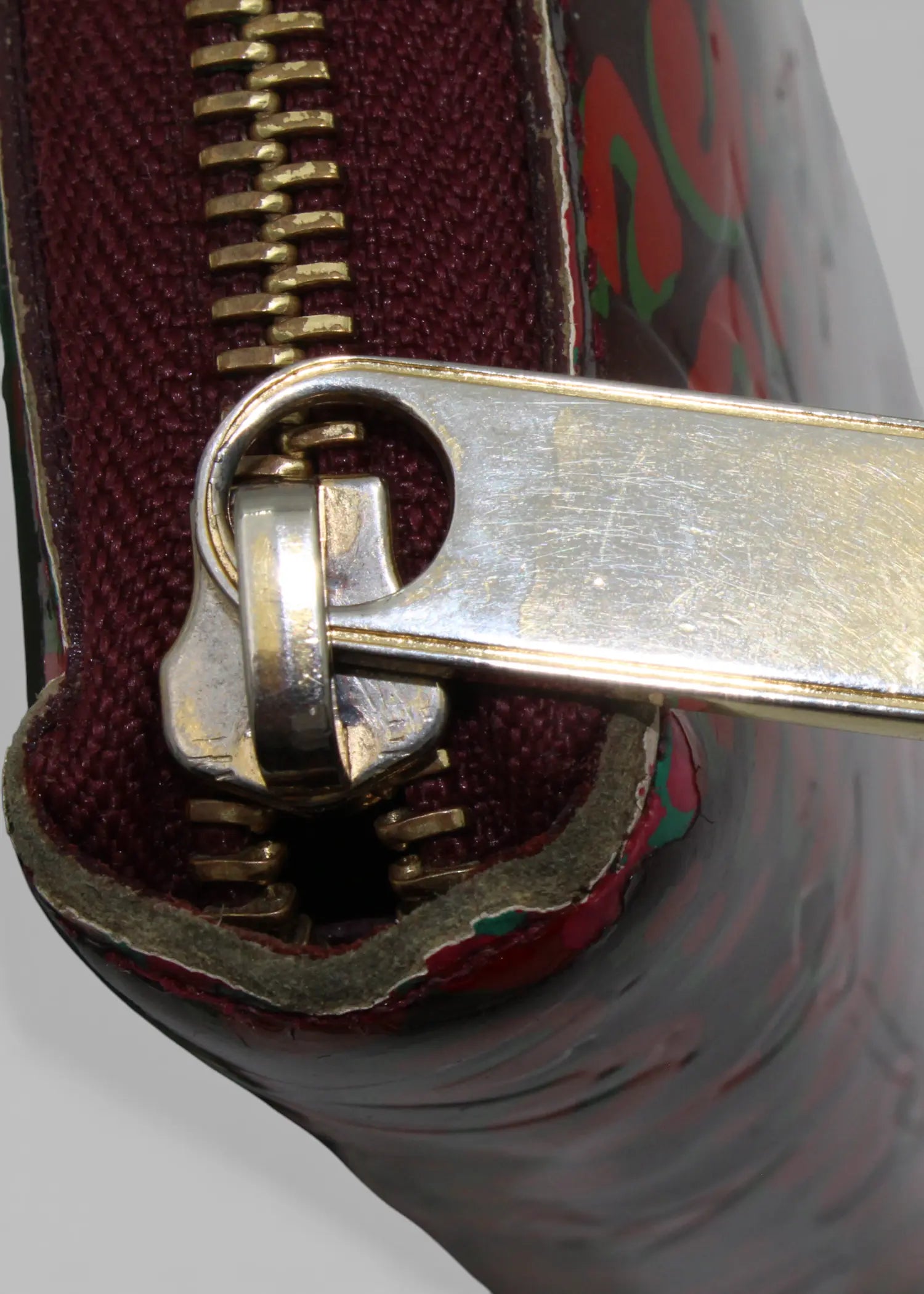 Preloved | Louis Vuitton Zippy Wallet i Vernis Leopard Rouge