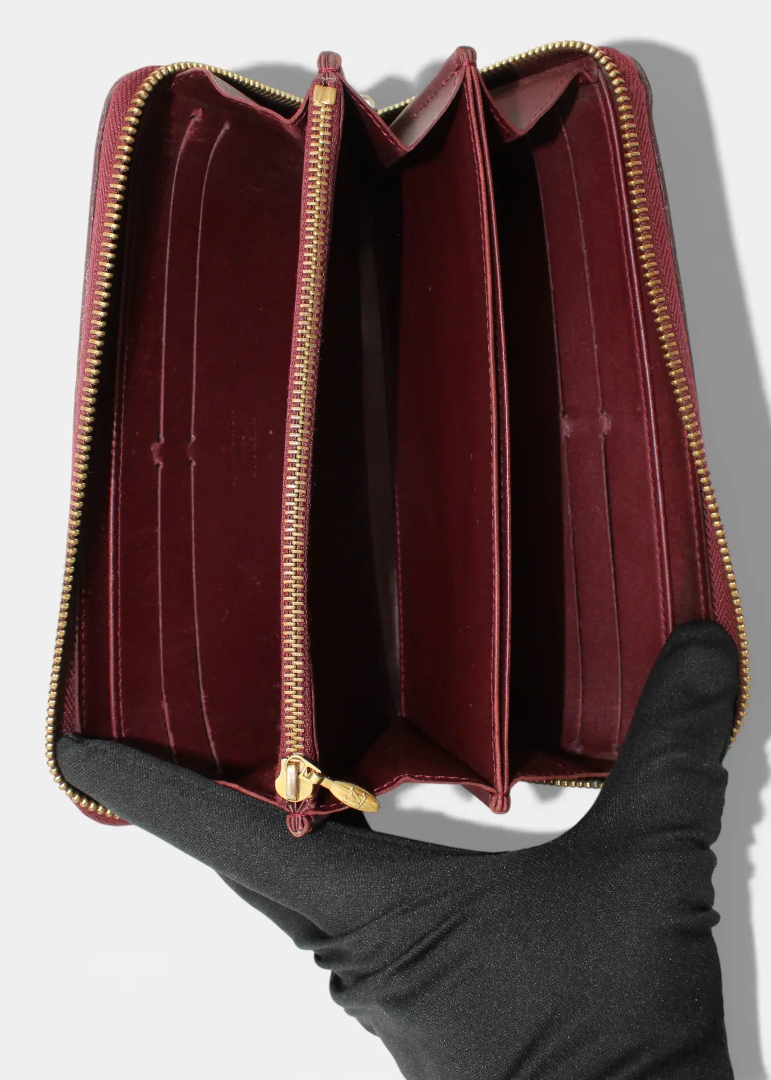 Preloved | Louis Vuitton Zippy Wallet i Vernis Leopard Rouge