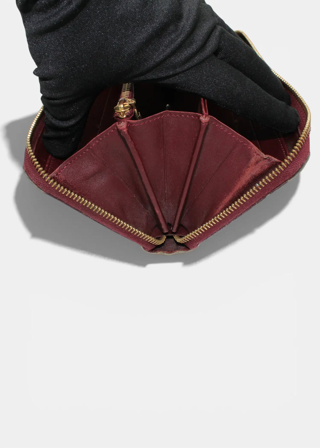 Preloved | Louis Vuitton Zippy Wallet i Vernis Leopard Rouge