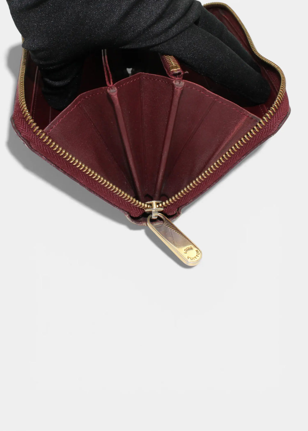 Preloved | Louis Vuitton Zippy Wallet i Vernis Leopard Rouge