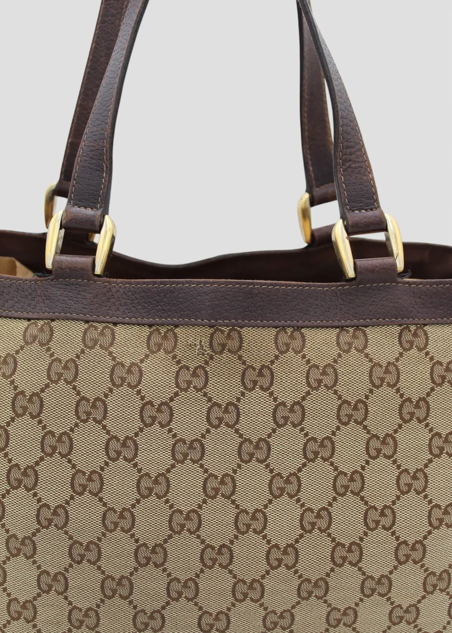 Preloved | Gucci GG Monogram Skuldertaske med Front Lommer