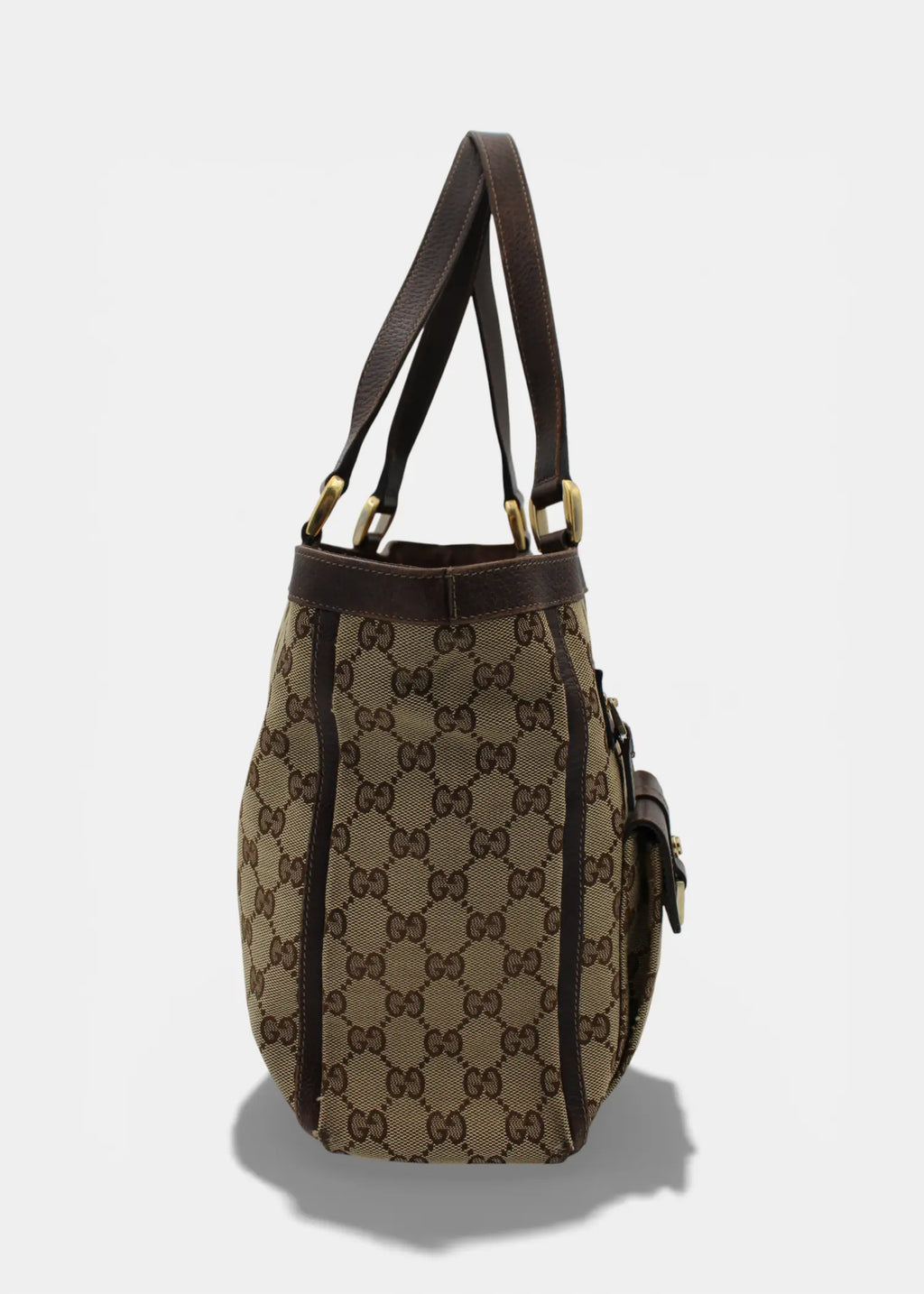 Preloved | Gucci GG Monogram Skuldertaske med Front Lommer