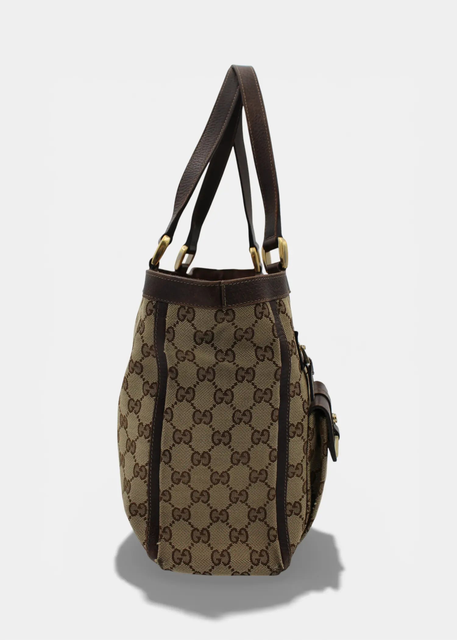 Preloved | Gucci GG Monogram Skuldertaske med Front Lommer