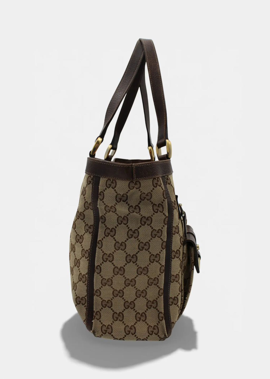 Preloved | Gucci GG Monogram Skuldertaske med Front Lommer