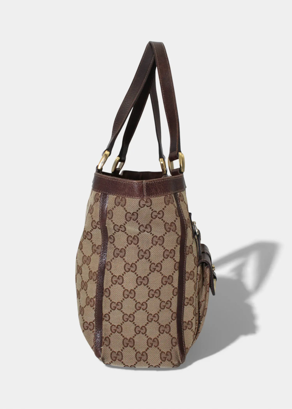 Preloved | Gucci GG Monogram Skuldertaske med Front Lommer