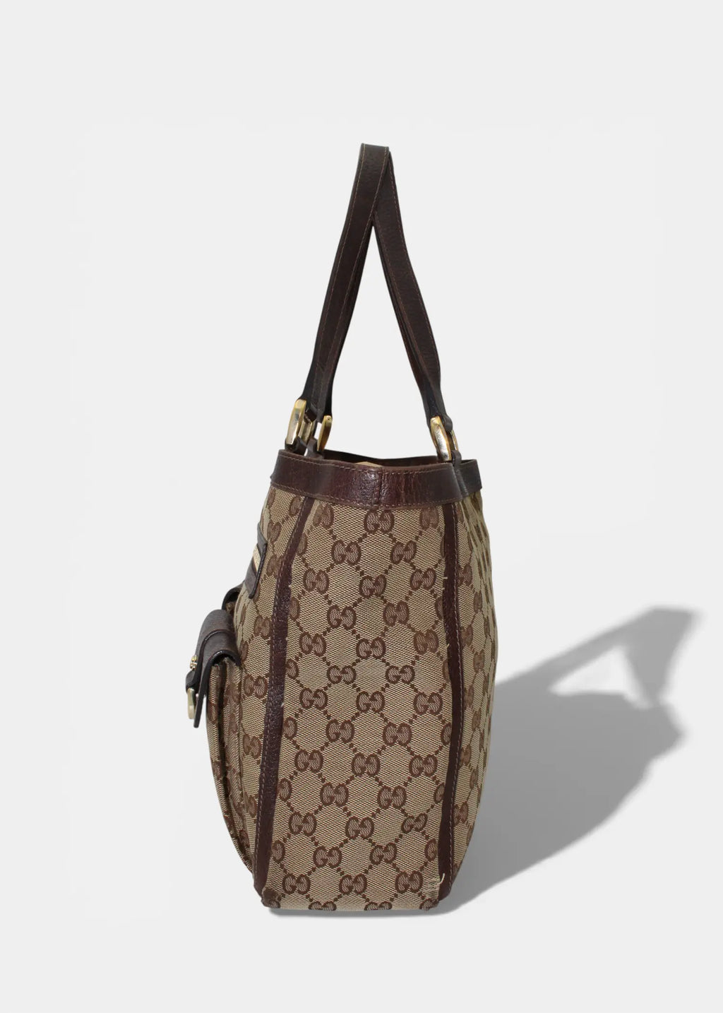 Preloved | Gucci GG Monogram Skuldertaske med Front Lommer