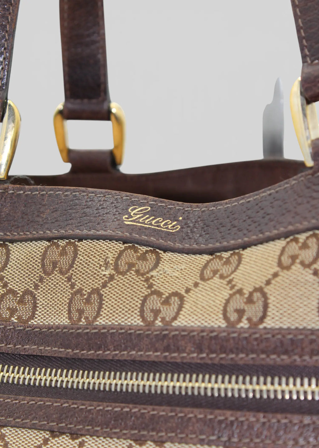 Preloved | Gucci GG Monogram Skuldertaske med Front Lommer