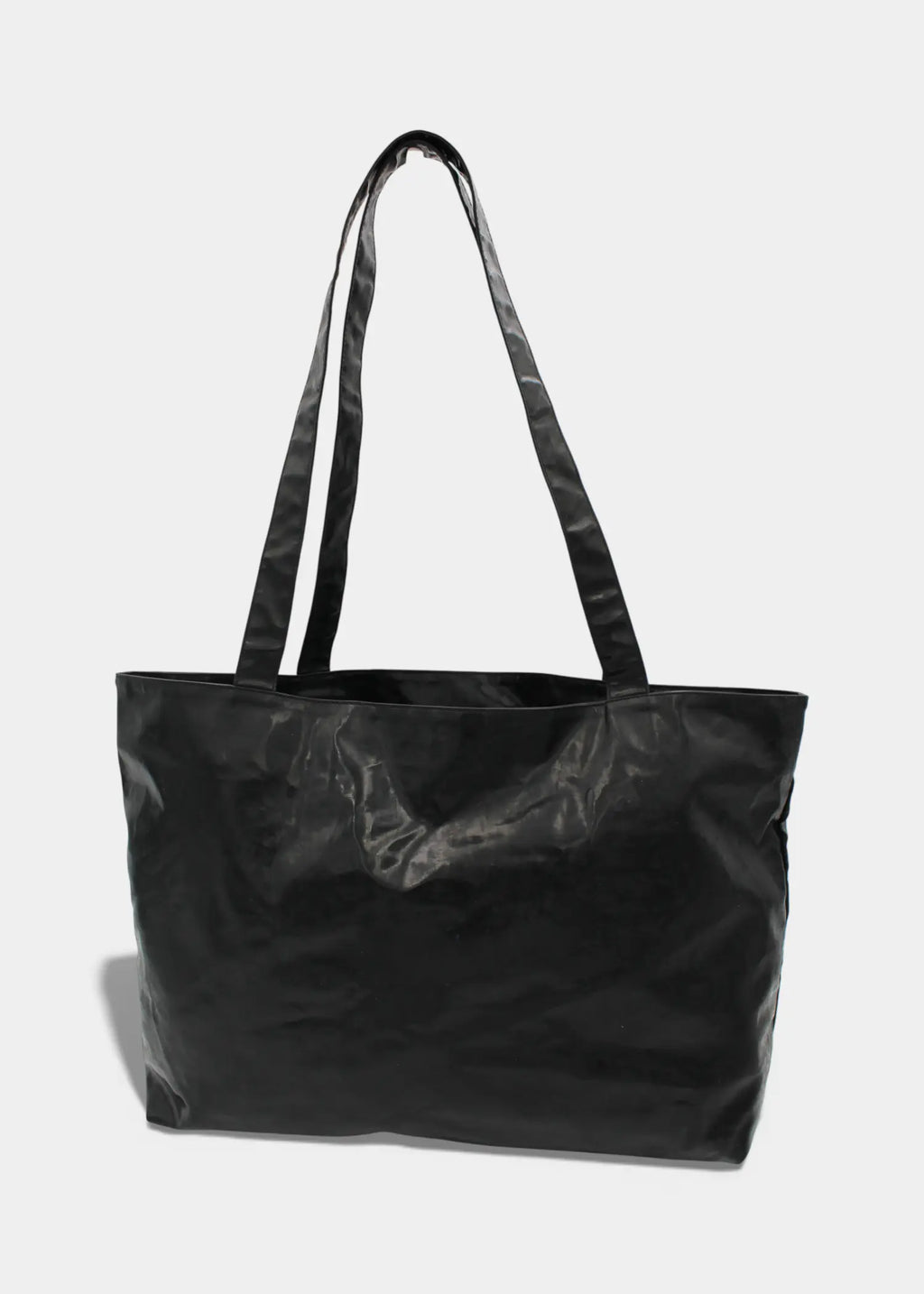 Chanel CC Totebag Sort i PVC med Læder Logo