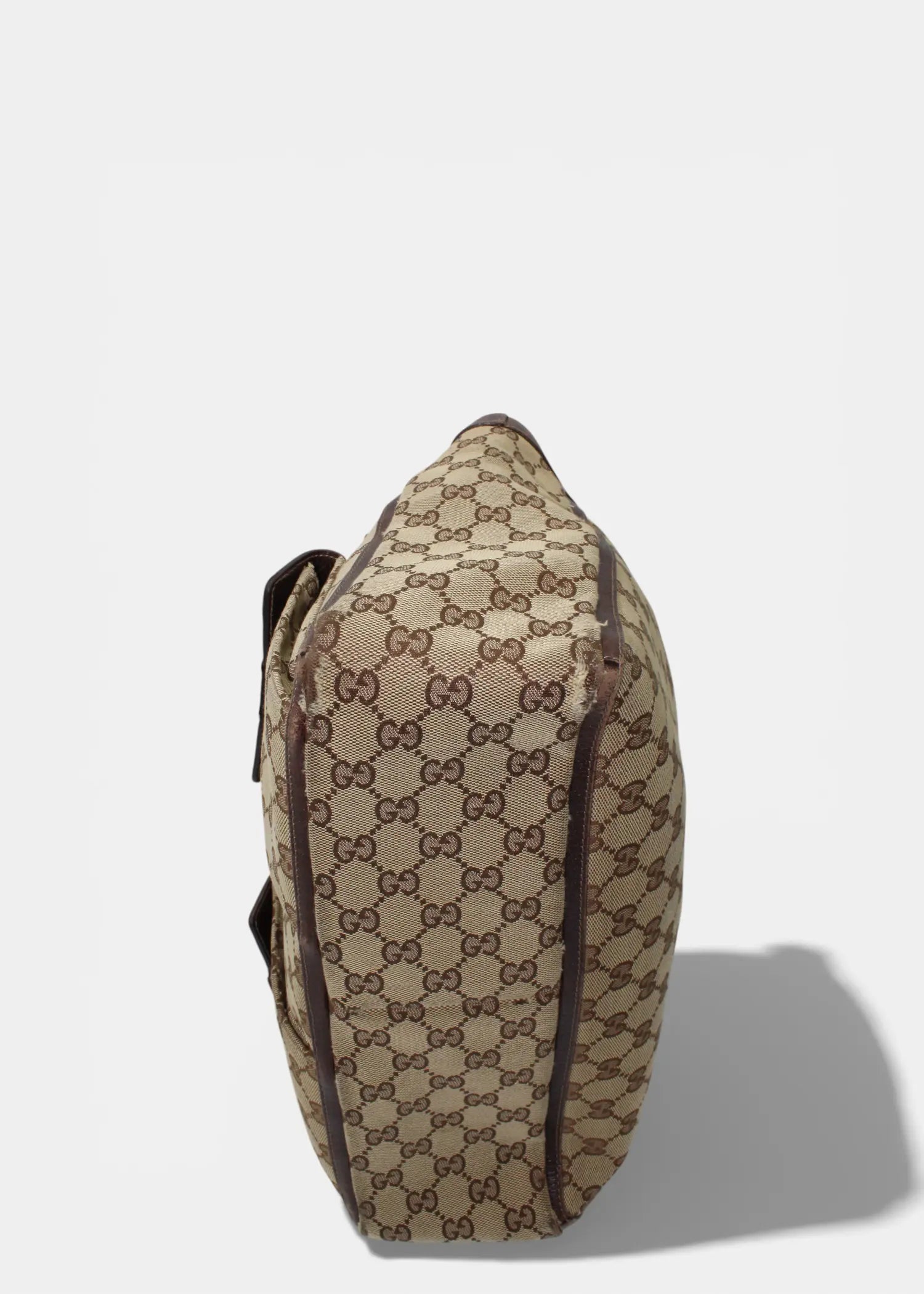 Preloved | Gucci GG Monogram Skuldertaske med Front Lommer