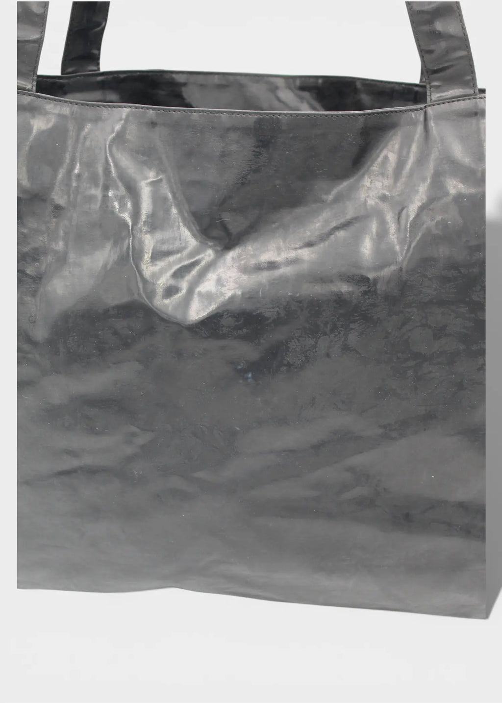 Chanel CC Totebag Sort i PVC med Læder Logo