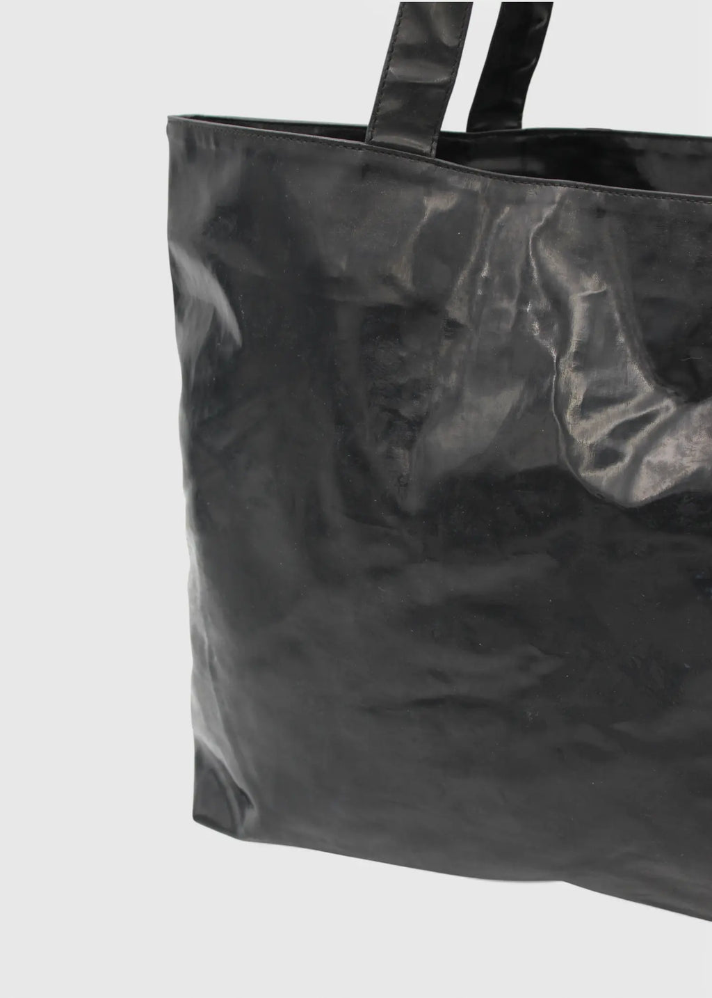 Chanel CC Totebag Sort i PVC med Læder Logo