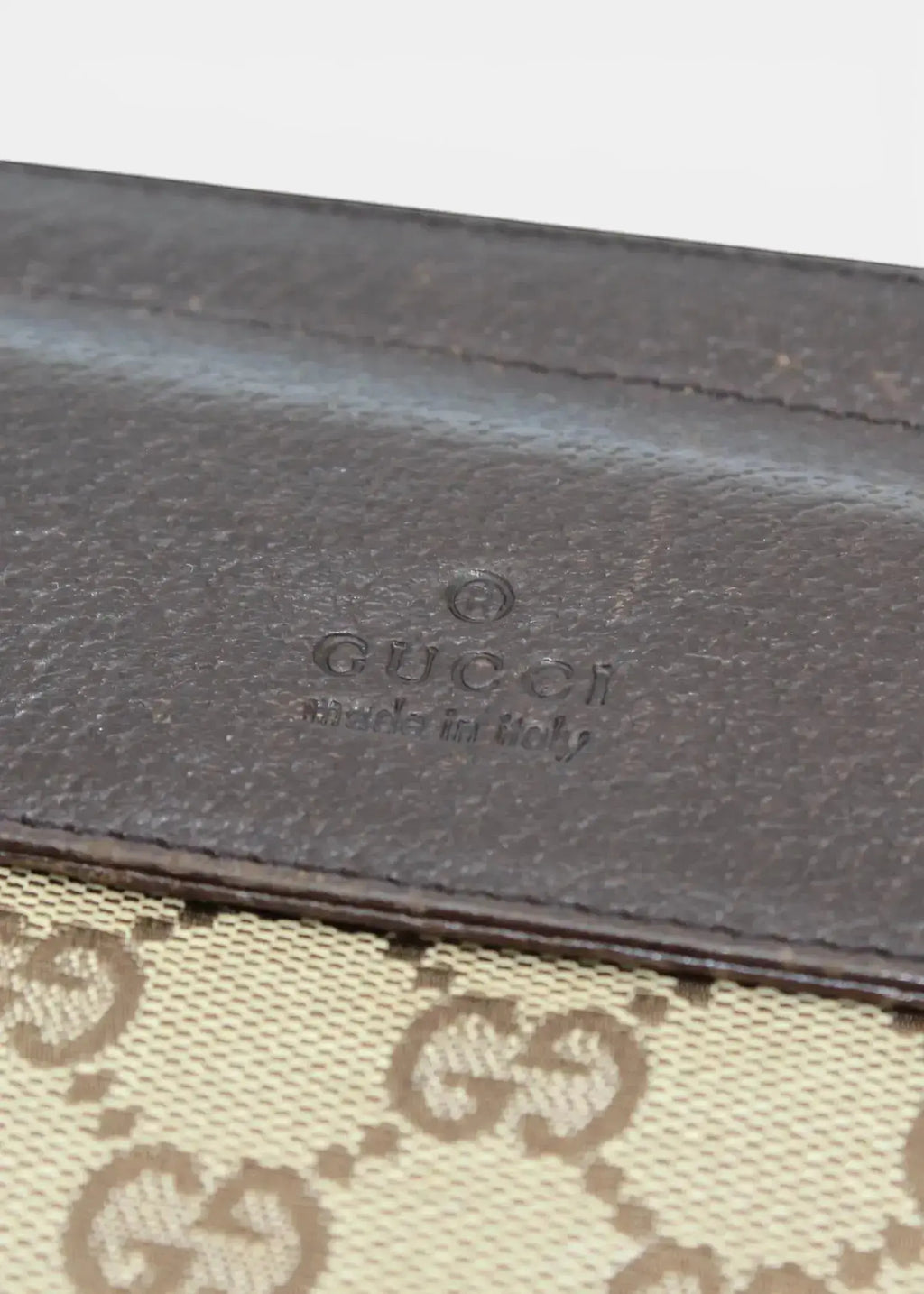 Preloved | Gucci GG Monogram Bæltetaske i Brun Canvas Gucci