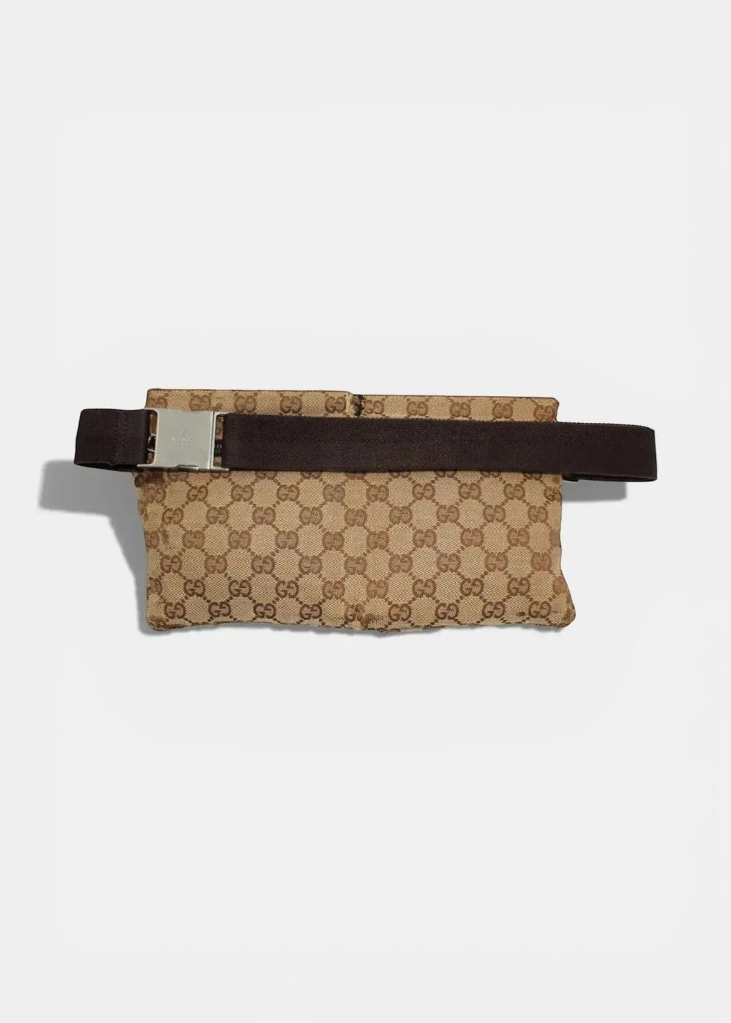 Preloved | Gucci GG Monogram Bæltetaske i Brun Canvas Gucci