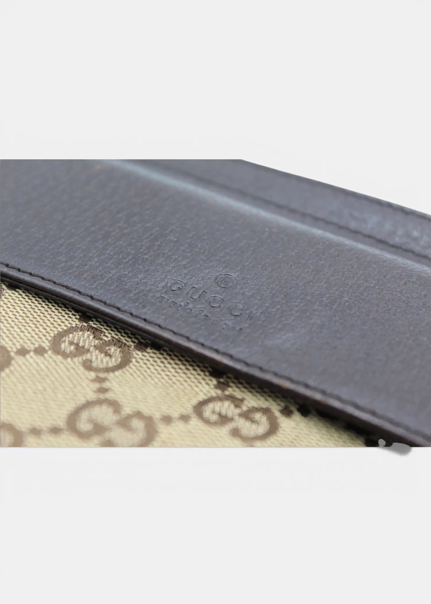 Preloved | Gucci GG Monogram Bæltetaske i Brun Canvas