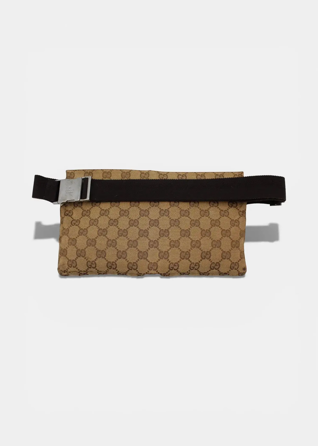 Preloved | Gucci GG Monogram Bæltetaske i Brun Canvas Gucci