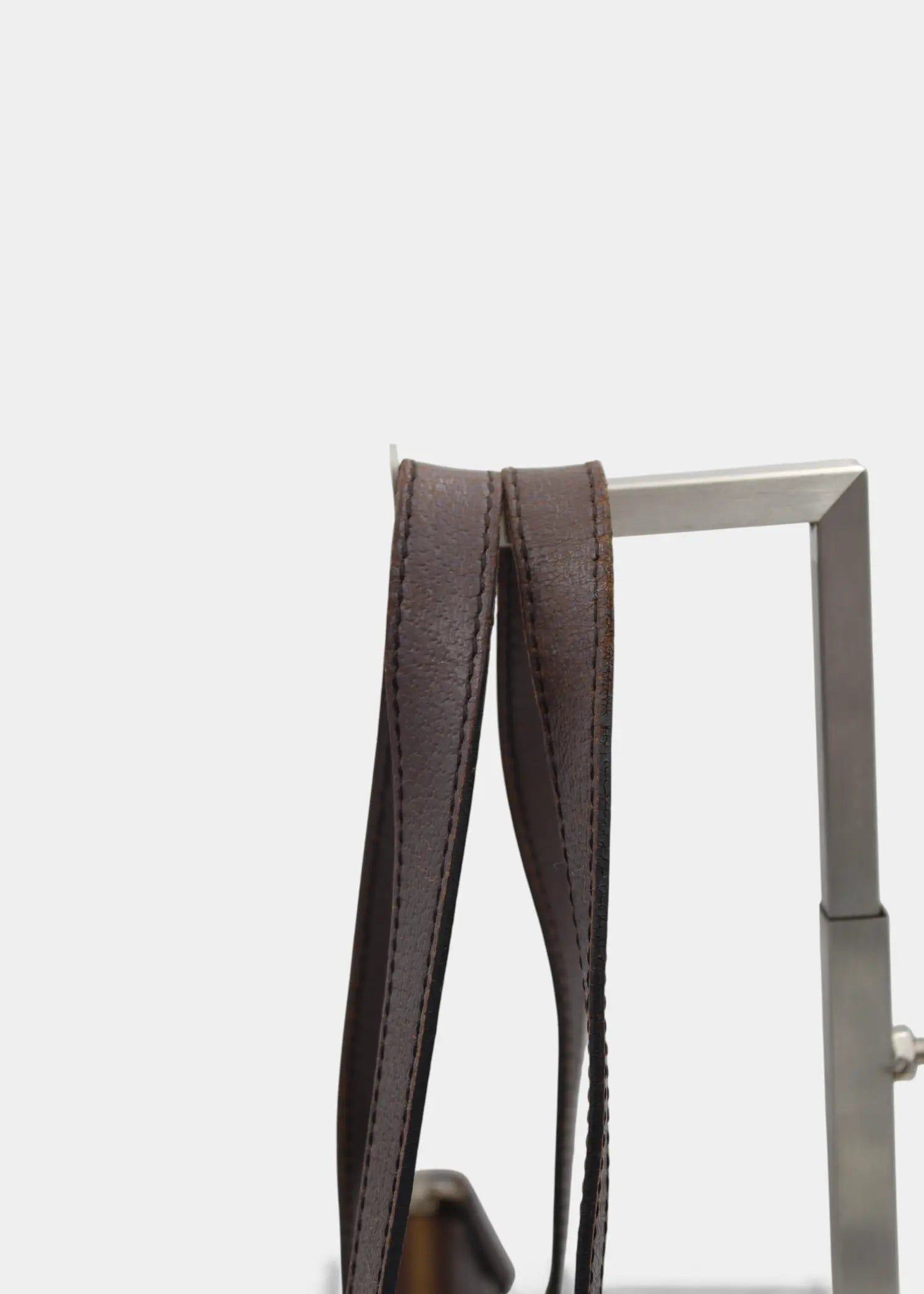 Preloved | Gucci GG Monogram Skuldertaske Abbey med Brun Læder