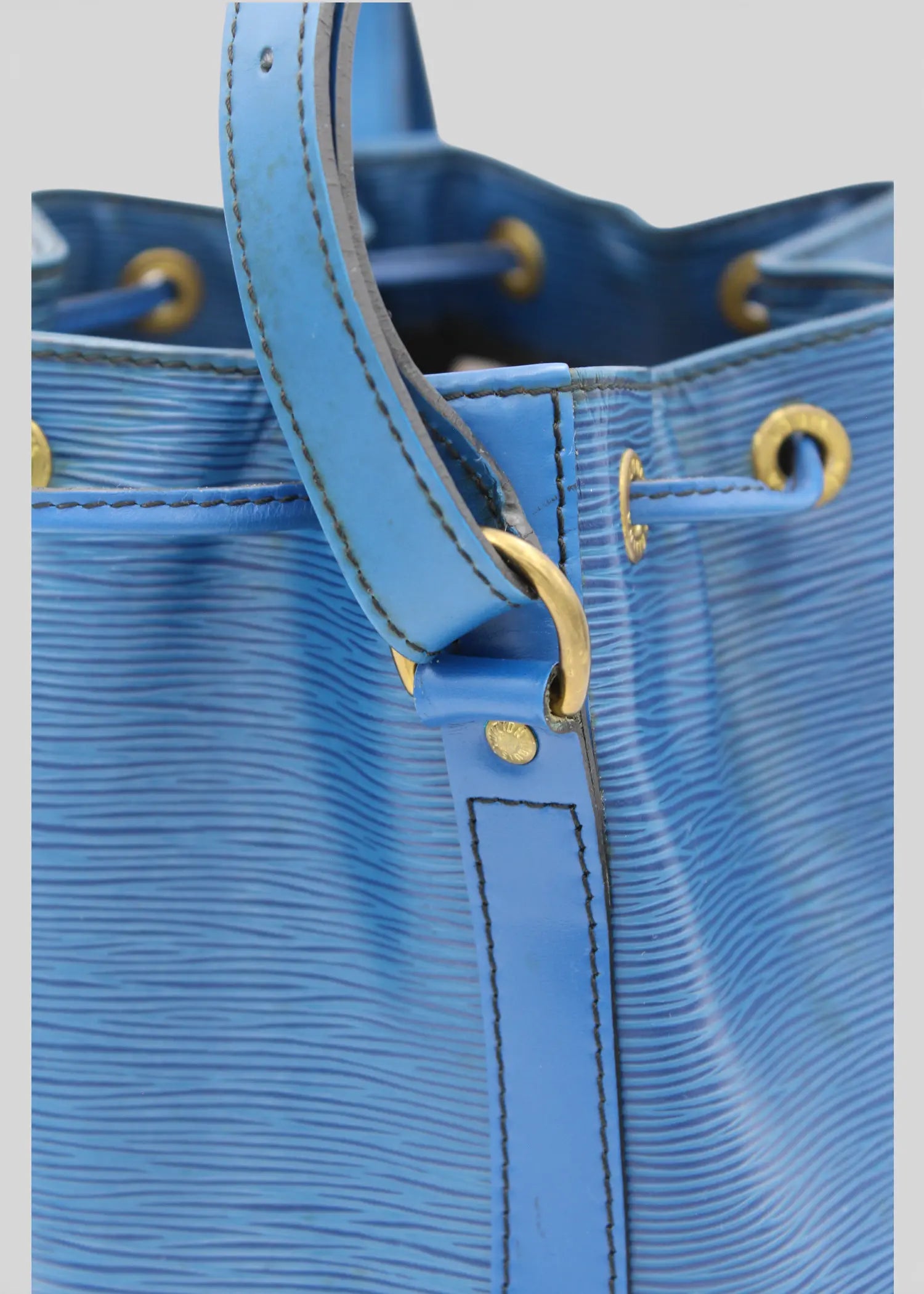 Preloved | Louis Vuitton Monogram Totebag Petit Noé Lille i Blå Epi Læder