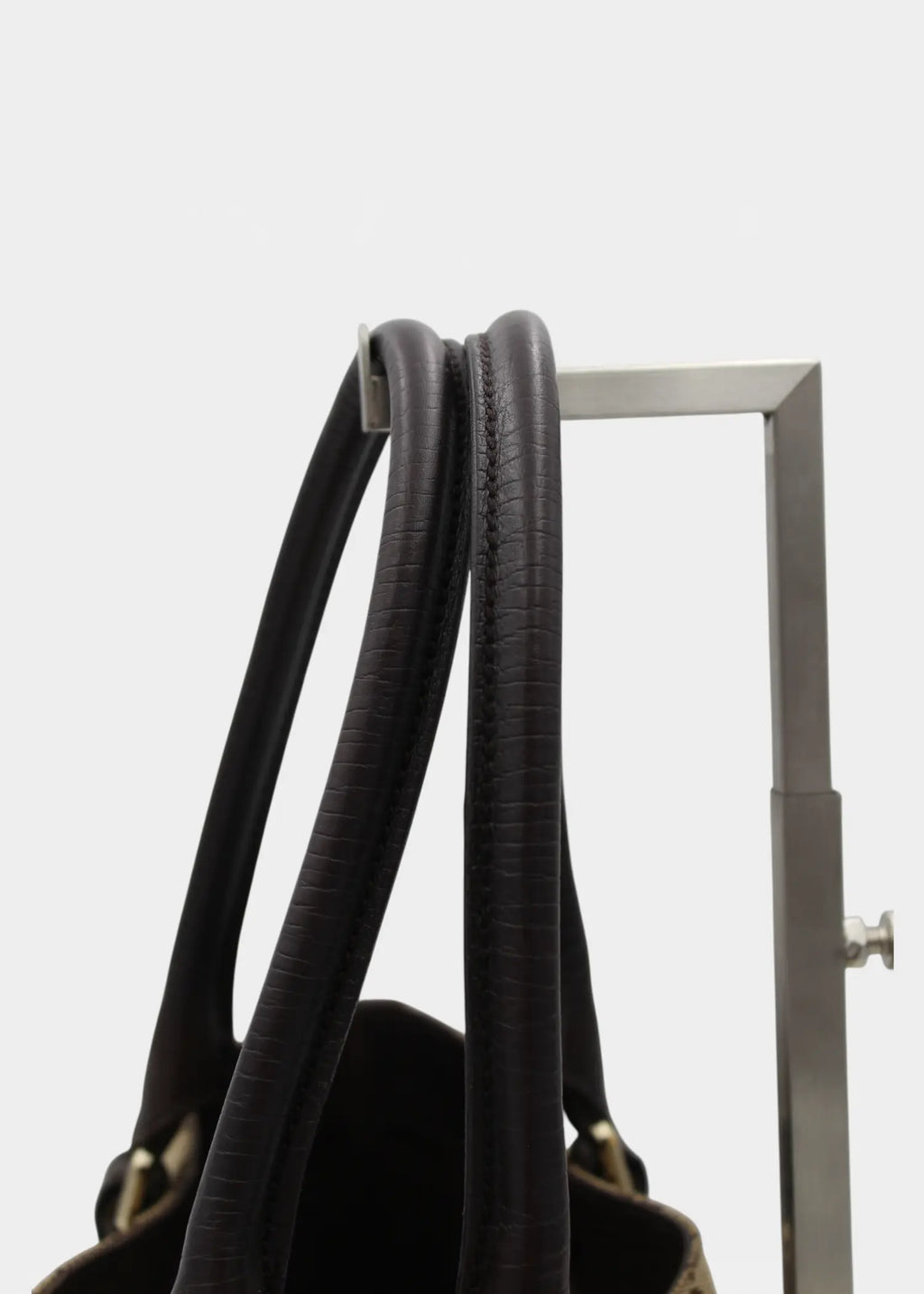 Preloved | Gucci GG Monogram Totebag D-Ring med Brun Læder