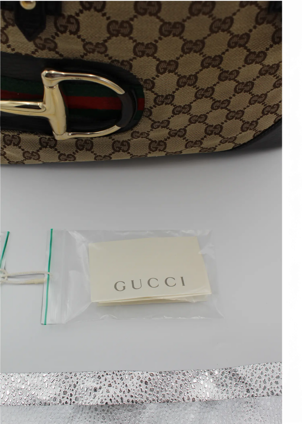 Preloved | Gucci GG Monogram Totebag D-Ring med Brun Læder