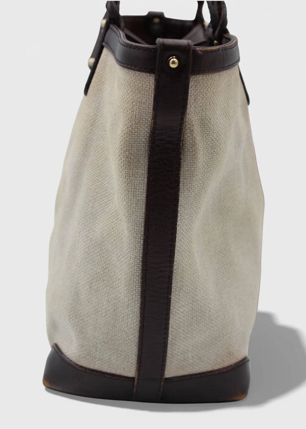 Preloved | Gucci GG Hvid Canvas Totebag 'Made In Italy' med Pouch