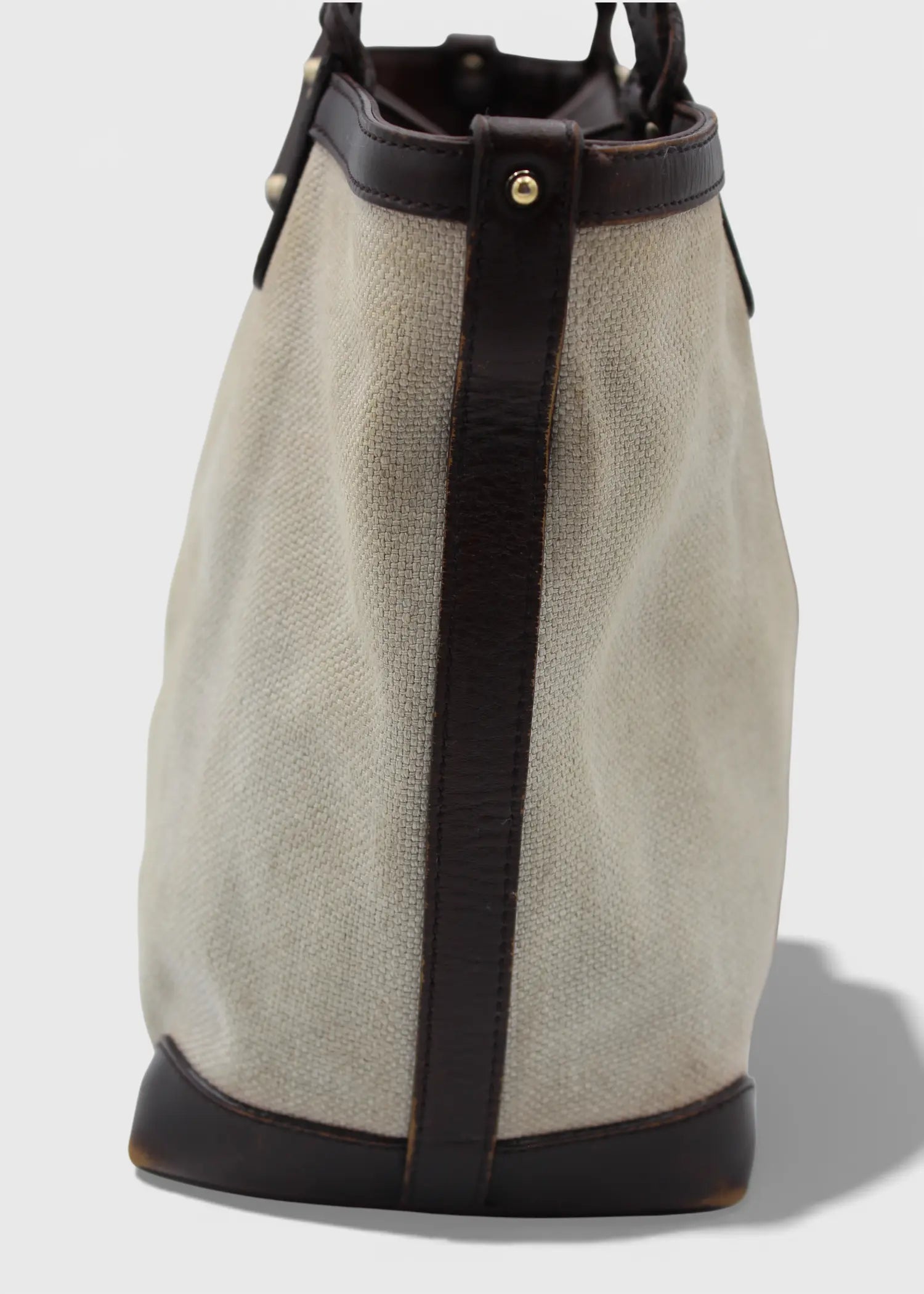 Preloved | Gucci GG Hvid Canvas Totebag 'Made In Italy' med Pouch