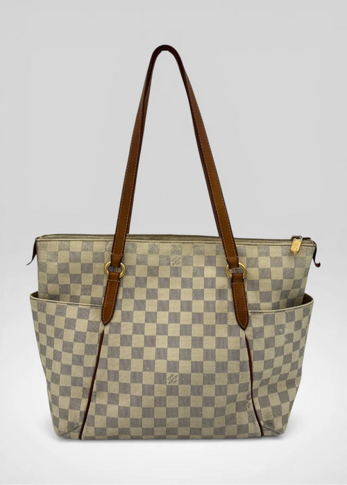 Preloved | Louis Vuitton Monogram Totebag Totally Damier Azul Hvid Louis Vuitton