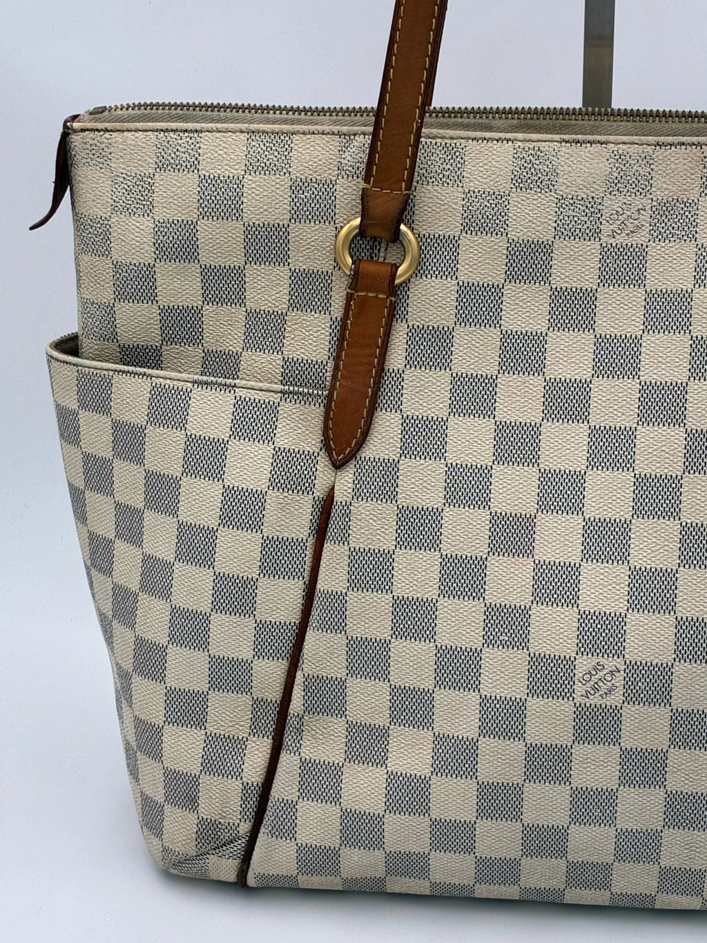 Preloved | Louis Vuitton Monogram Totebag Totally GM Damier Azul Hvid Louis Vuitton