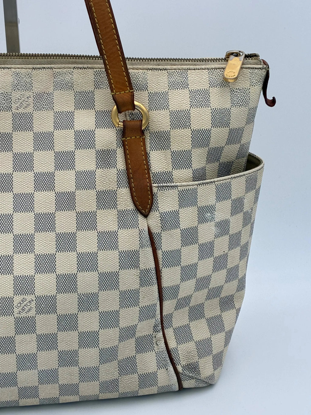 Preloved | Louis Vuitton Monogram Totebag Totally GM Damier Azul Hvid Louis Vuitton