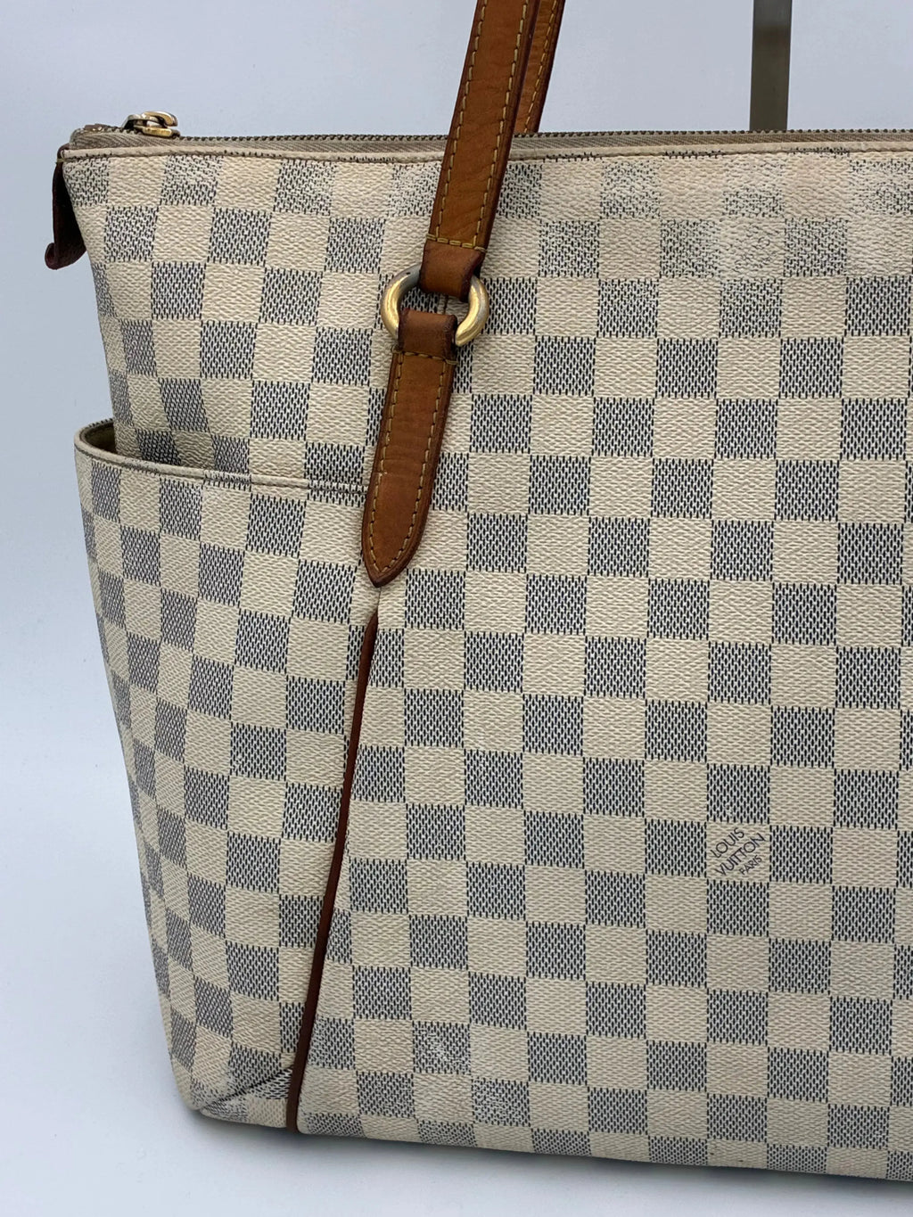 Preloved | Louis Vuitton Monogram Totebag Totally GM Damier Azul Hvid Louis Vuitton