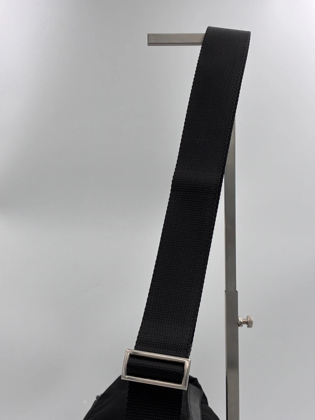 (11174_0418) PRADA Nylon Messenger Crossbody Sort (PERSONLIG TASKE) Prada