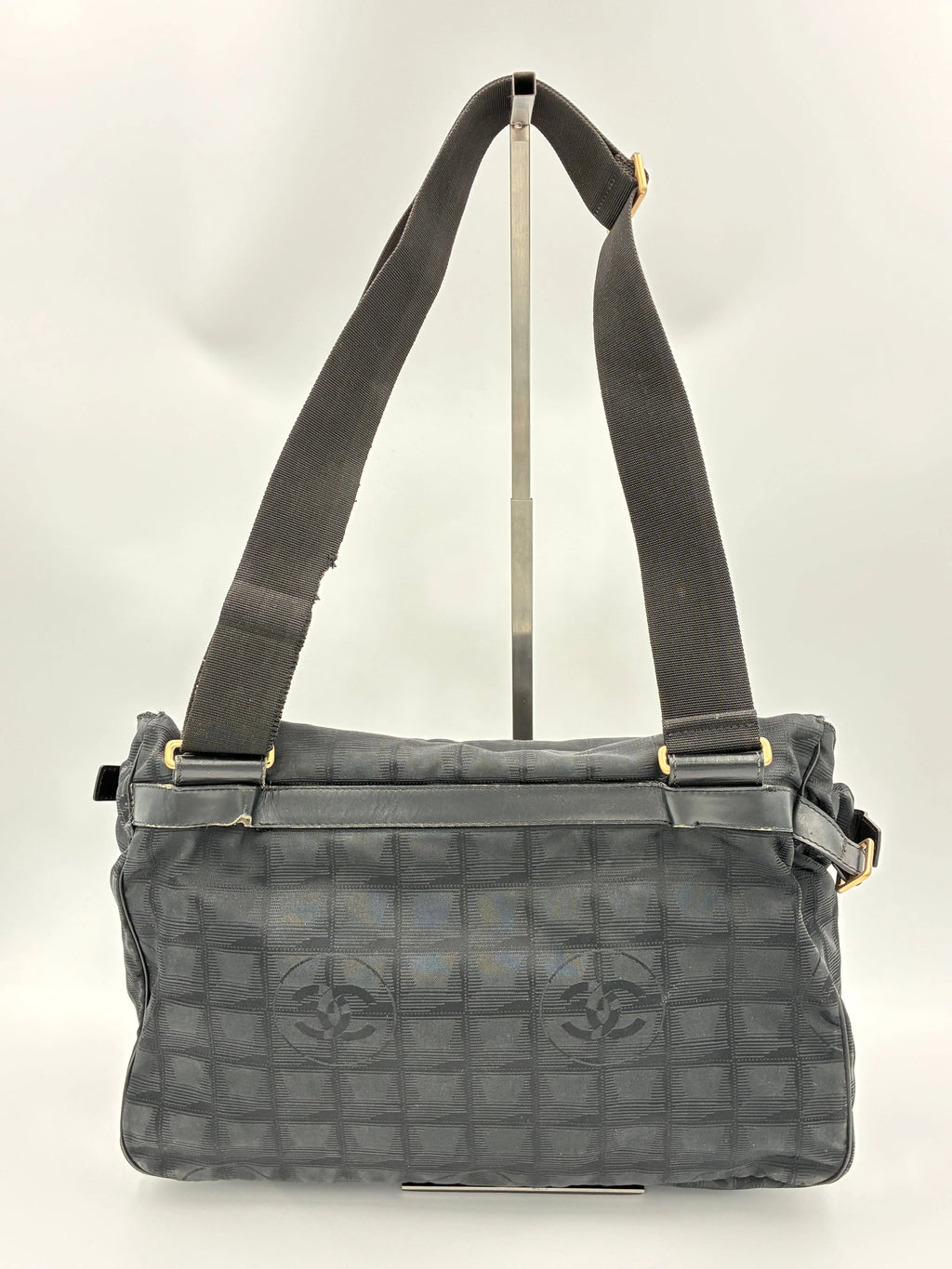 (11172_0023) CHANEL New Travel Line Crossbody Sort (PERSONLIG TASKE) Chanel