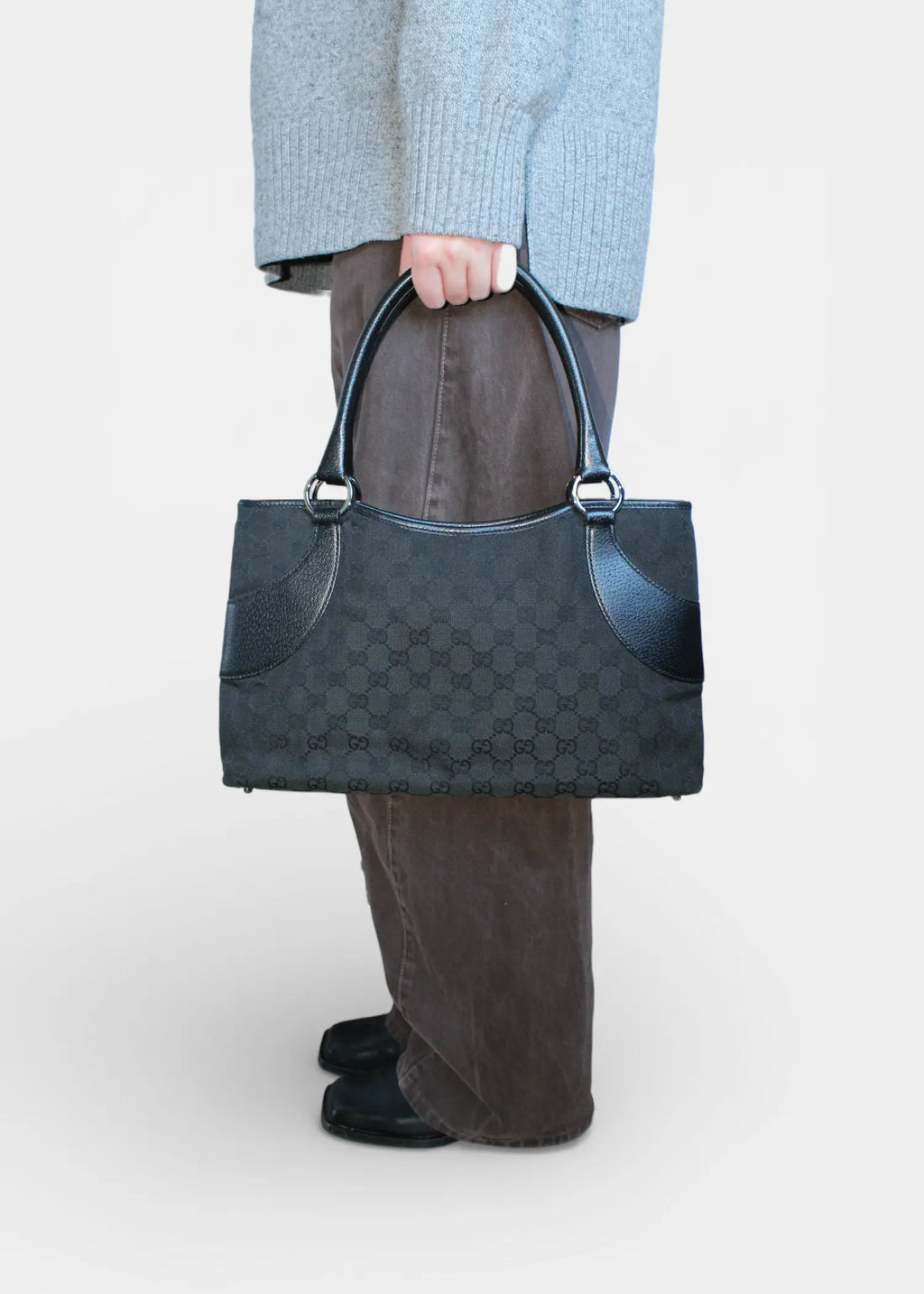 Preloved | Gucci GG Monogram Skuldertaske i Sort