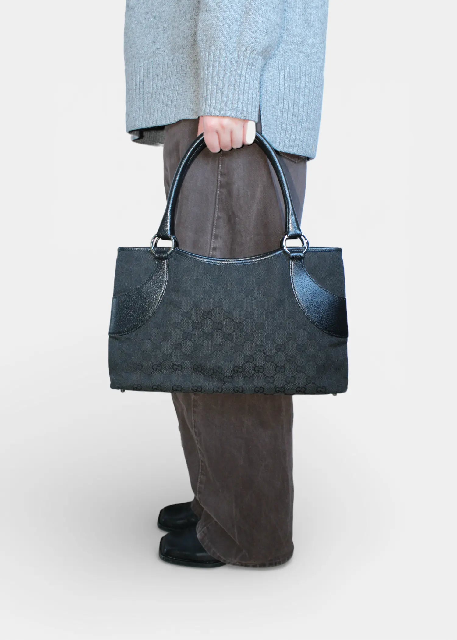 Preloved | Gucci GG Monogram Skuldertaske i Sort