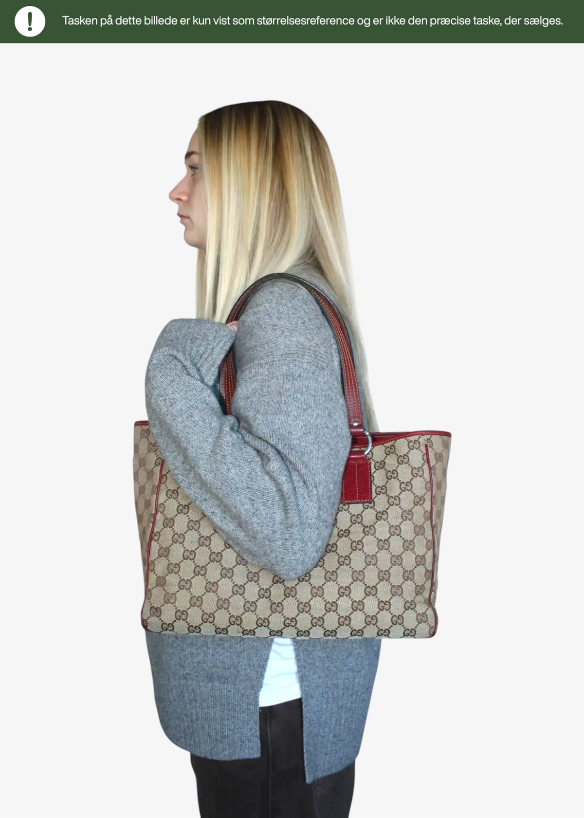 Preloved | Gucci GG Monogram Totebag Håndtaske i Brun Canvas Gucci