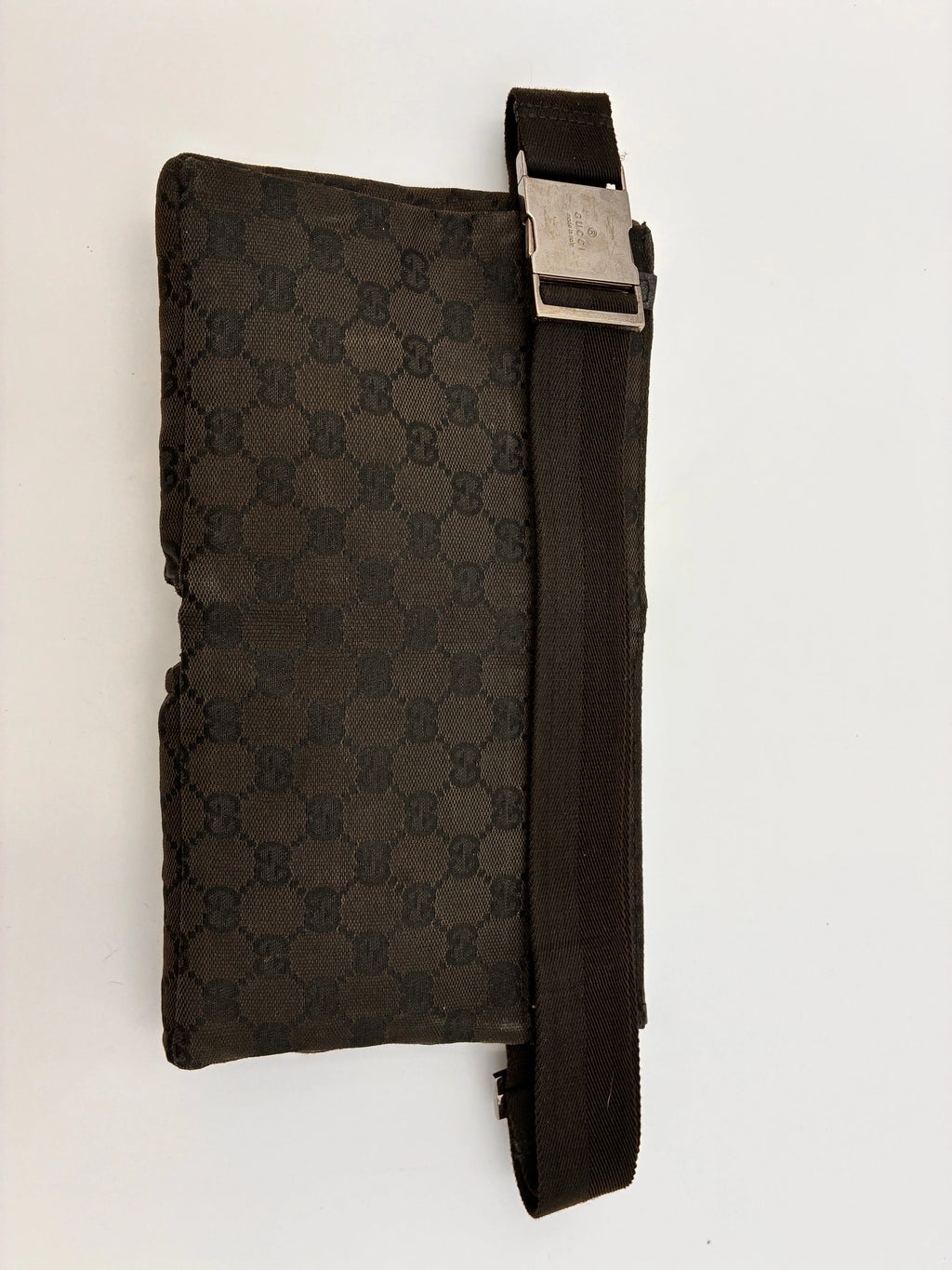Preloved | Gucci Monogram Bæltetaske i Sort Canvas Gucci