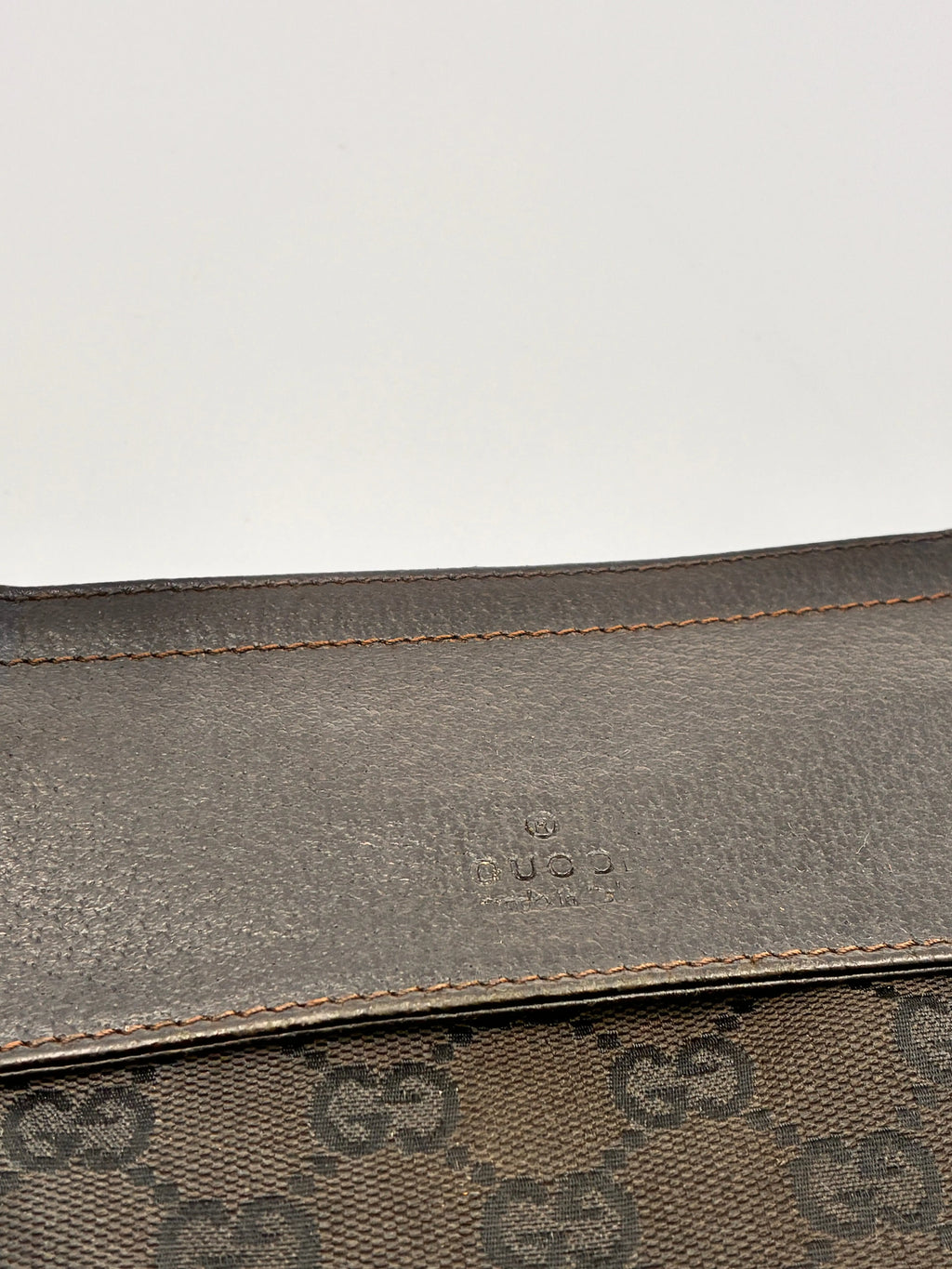 Preloved | Gucci Monogram Bæltetaske i Sort Canvas 2 Gucci