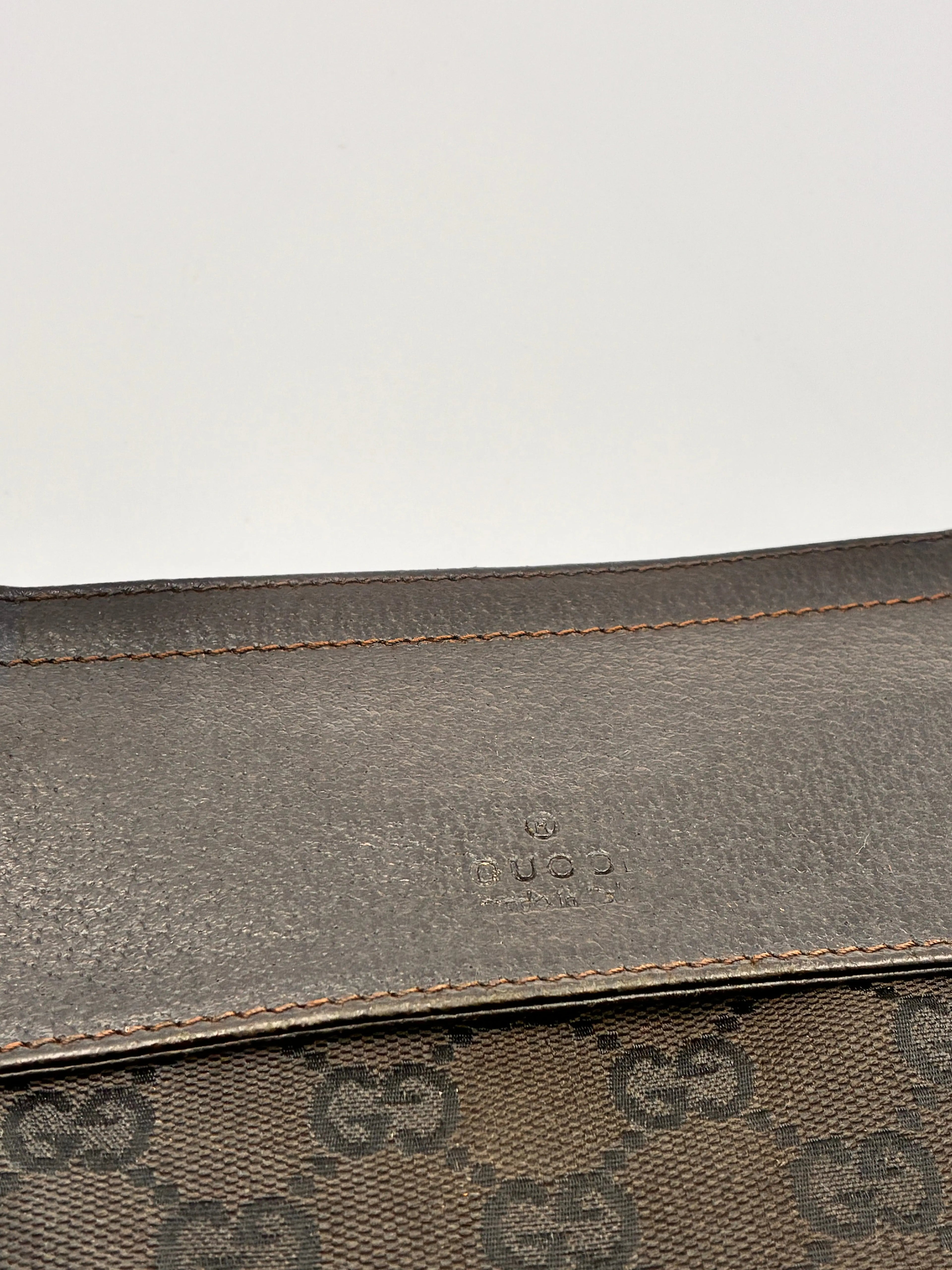 Preloved | Gucci Monogram Bæltetaske i Sort Canvas 2 Gucci